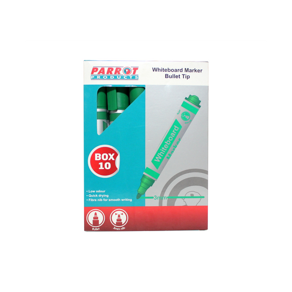 Image of Marker Whiteboard Bullet Box 10 Green