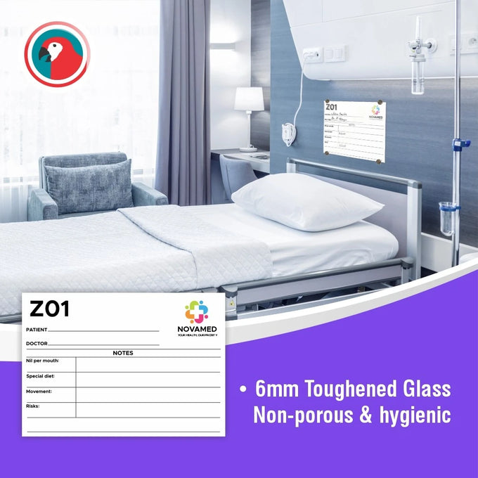 Parrot A4 210X297mm Hospital Glass Bed Board With Print - image 02