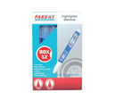 Parrot Marker Highlighter Slimline Box 12 Blue - image 04
