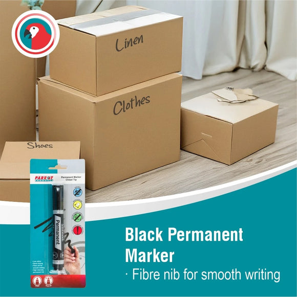 Parrot Marker Permanent Chisel Single Black - image 01