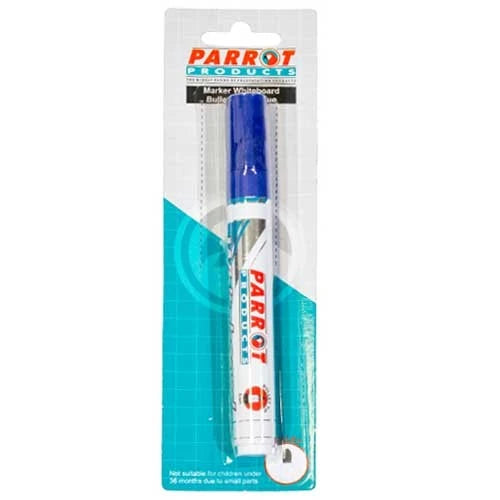 Parrot Marker Whiteboard Bullet Carded D/Blue - image 01
