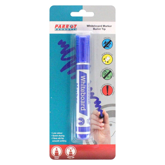 Parrot Marker Whiteboard Bullet Carded D/Blue - image 03