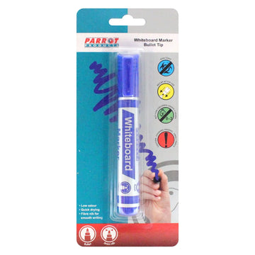 Parrot Marker Whiteboard Bullet Carded D/Blue - image 01