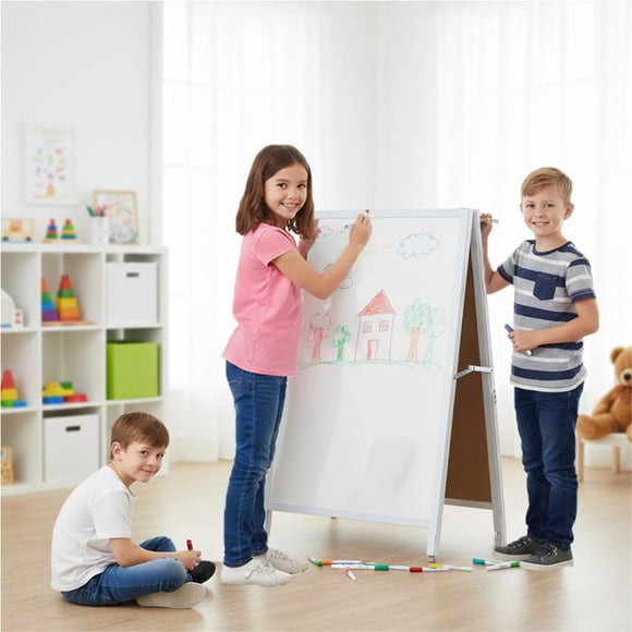 Parrot A Frame Whiteboard Non-Mag Steel Frame 900*600mm - image 06