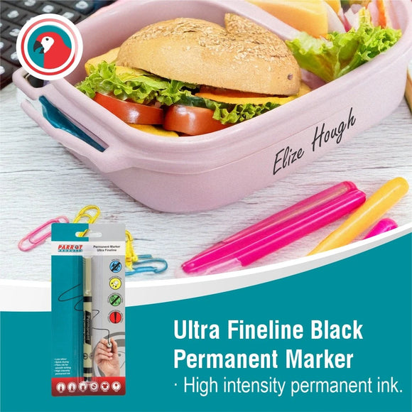 Parrot Marker Permanent Ultra Fineline Carded Black - image 10