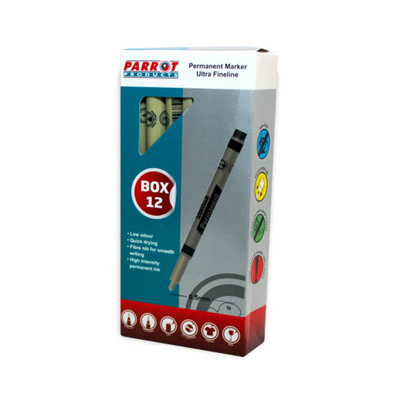 Image of Marker Permanent Ultra Fineline Box 12 Black