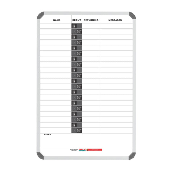 Parrot In/Out Board Magnetic 20 People 900x600mm - image 04