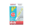 Parrot Marker Highlighter Slimline Box 12 Yellow - image 01