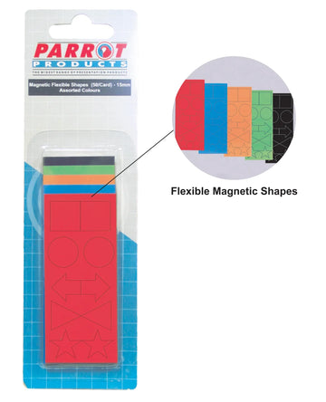 Parrot Magnetic Flexible Shapes 15mm (50 Pack) Assorted - image 01