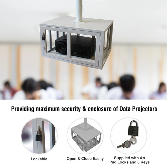 Parrot Ceiling Mount Projector Security Cage Lockable 450x220x340mm - image 06
