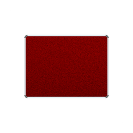 Image of Info Board Aluminium Frame 1000 * 1000Mm Burgundy