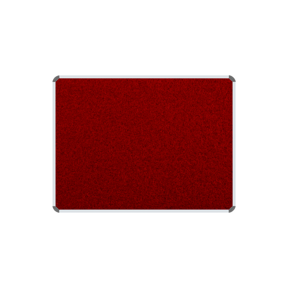 Image of Info Board Aluminium Frame 1000 * 1000Mm Burgundy