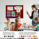 Parrot Info Board Aluminium Frame 1000 x 1000mm Burgundy - image 03
