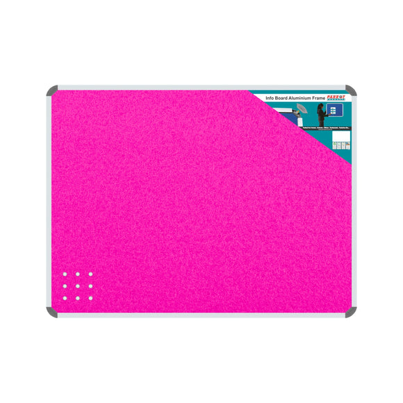 Parrot Info Board Aluminium Frame 1000 x 1000mm Pink - image 03