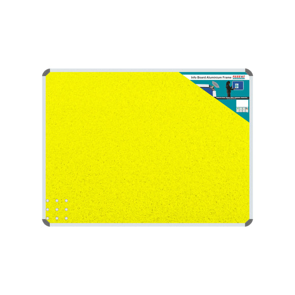 Parrot Info Board Aluminium Frame 1000 x 1000mm Yellow - image 04