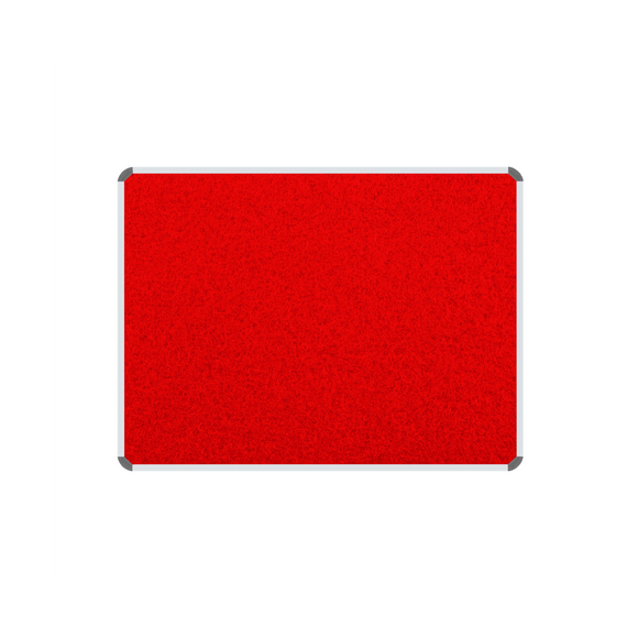 Image of Info Board Aluminium Frame 1200 * 1000Mm Red