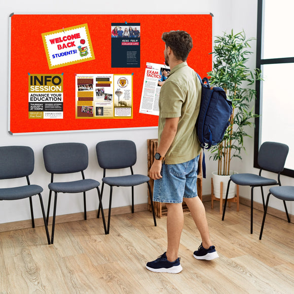 Parrot Info Board Aluminium Frame 1500 x 1200mm Red - image 03