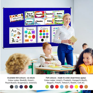 Parrot Info Board Aluminium Frame 1500 x 1200mm Royal - image 02