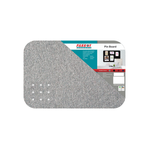 Image of Pin Board Adhesive No Frame 450*300Mm Grey