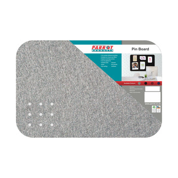 Parrot Pin Board Adhesive No Frame 450x300mm Grey - image 01