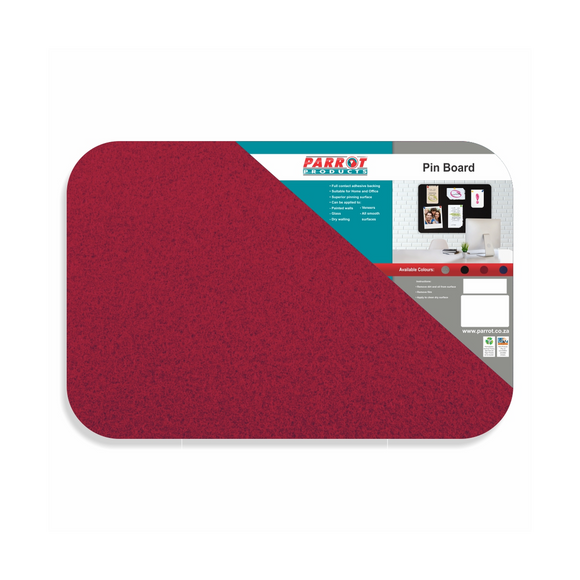 Image of Pin Board Adhesive No Frame 900*600Mm Red
