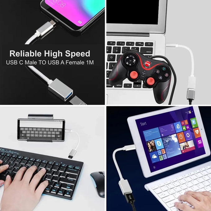 Parrot Adaptor – USB C Male To USB A Female 1M - image 03