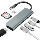 Parrot Adaptor – USB C Hub 7-In-1 (Hdmi X 1-USB3 X 3-Dp X 1-Sd X 1-Tf X 1) - image 03