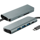 Parrot Adaptor – USB C Hub 7-In-1 (Hdmi X 1-USB3 X 3-Dp X 1-Sd X 1-Tf X 1) - image 01