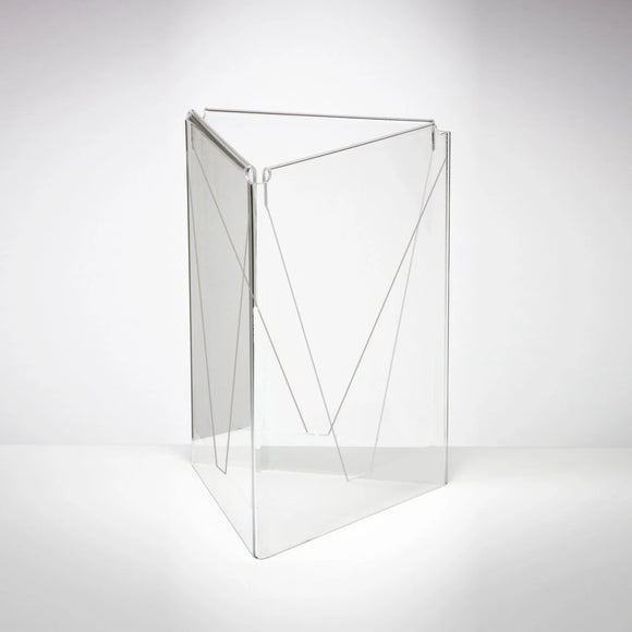 Parrot Menu Holder Acrylic A5 Three Sided Table Talker - image 03