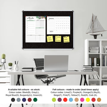 Parrot Info Board Aluminium Frame 600x450mm Black - image 01