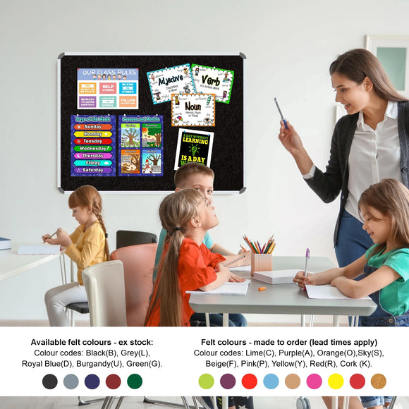 Parrot Info Board Aluminium Frame 600x450mm Black - image 06