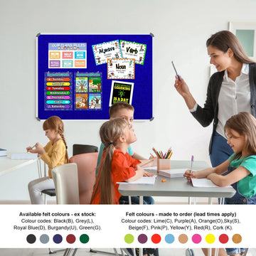 Parrot Info Board Aluminium Frame 600x450mm Royal - image 01