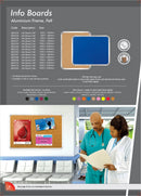 Parrot Info Board Aluminium Frame 600x450mm Beige - image 03