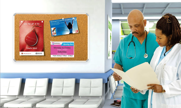 Parrot Info Board Aluminium Frame 600x450mm Beige - image 05