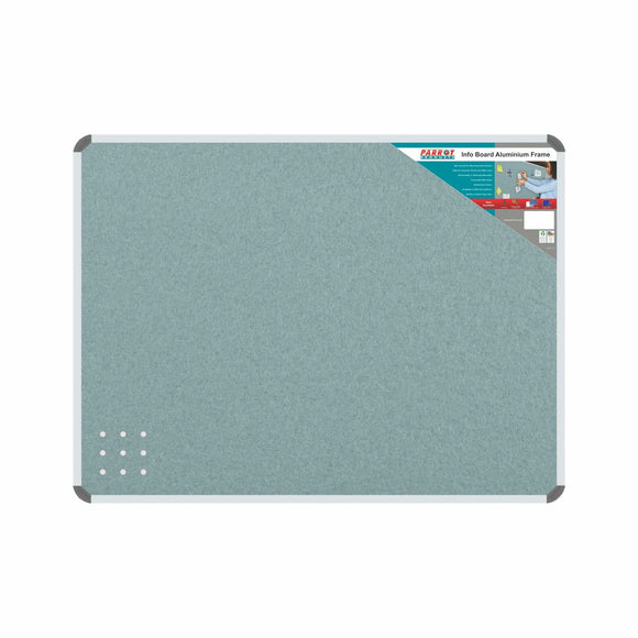 Parrot Info Board Aluminium Frame 600x450mm Grey - image 06
