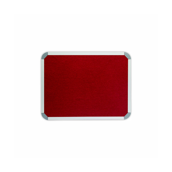 Image of Info Board Aluminium Frame 600*450Mm Burgandy