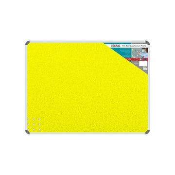 Parrot Info Board Aluminium Frame 600x450mm Yellow - image 02