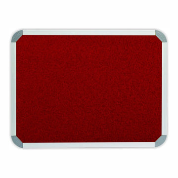 Parrot Info Board Aluminium Frame 900x600mm Burgandy - image 01