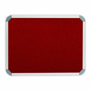 Parrot Info Board Aluminium Frame 900x600mm Burgandy - image 01