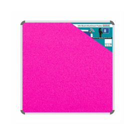 Image of Info Board Aluminium Frame 900*900Mm Pink