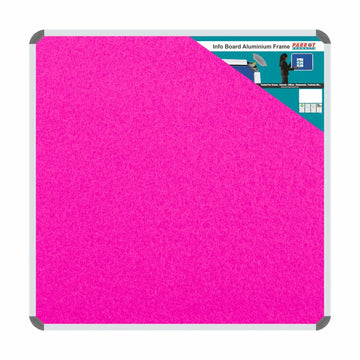 Parrot Info Board Aluminium Frame 900x900mm Pink - image 01