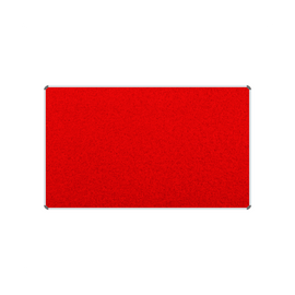 Image of Info Board Aluminium Frame 1500*900Mm Red