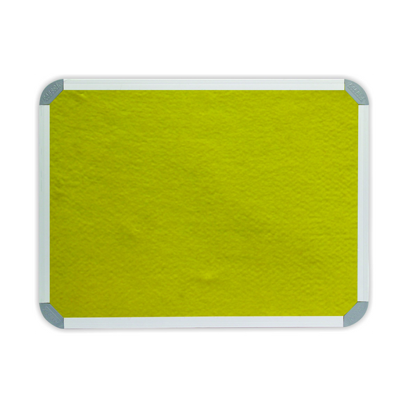Image of Info Board Aluminium Frame 1500*900Mm Yellow