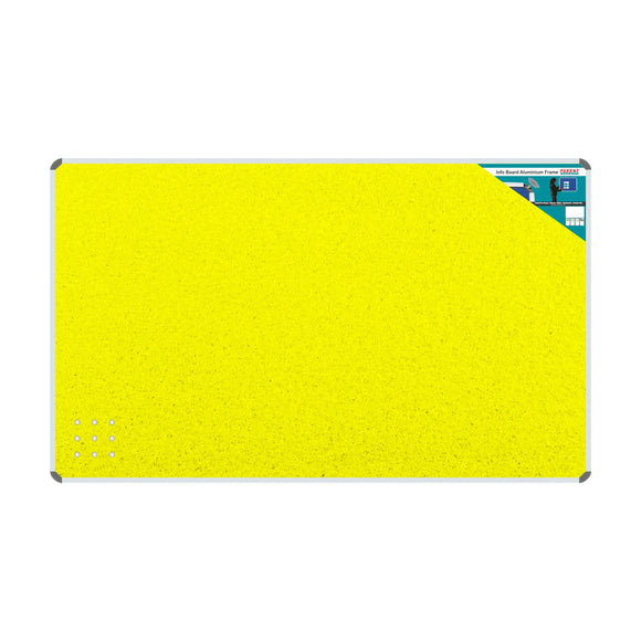 Parrot Info Board Aluminium Frame 1500x900mm Yellow - image 02