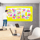 Parrot Info Board Aluminium Frame 1500x900mm Yellow - image 04