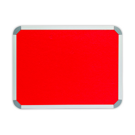 Image of Info Board Aluminium Frame 1800*1200Mm Red