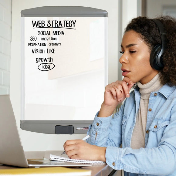Parrot Whiteboard Slimline Non Magnetic 900x600mm - image 01