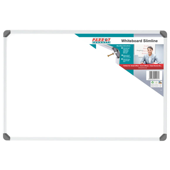 Parrot Whiteboard Slimline Non Magnetic 900x600mm - image 01