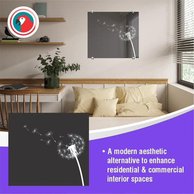 Parrot Decorative Glass Wall Tile 598X650X6mm Dandelion - image 07