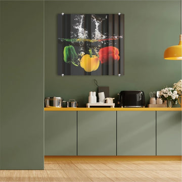 Parrot Decorative Glass Wall Tile 598X650X6mm Peppers - image 01